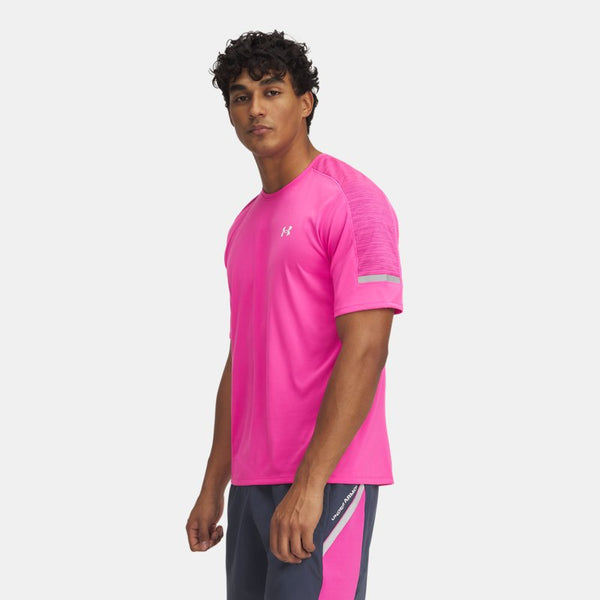 Under Armour Tech™ Utility Short Sleeve Rebel Pink Downpour Gray White