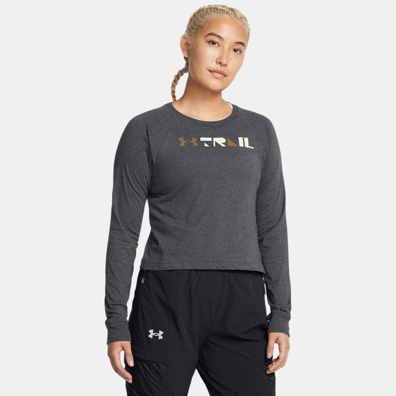 Under Armour Launch Trail Long Sleeve Anthracite Coyote Reflective