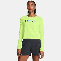 Under Armour Launch Trail Long Sleeve Morph Green Anthracite Reflective