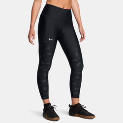 Under Armour Tech™ Printed Panel Ankle Leggings Black Anthracite White