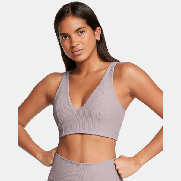 Under Armour Meridian Rib Bralette Tetra Gray Tetra Gray