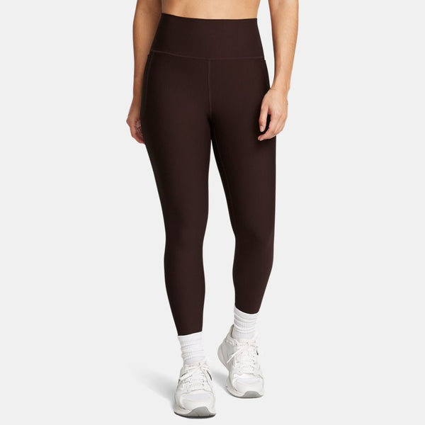 Under Armour Meridian Rib Ankle Leggings Brown Obsidian