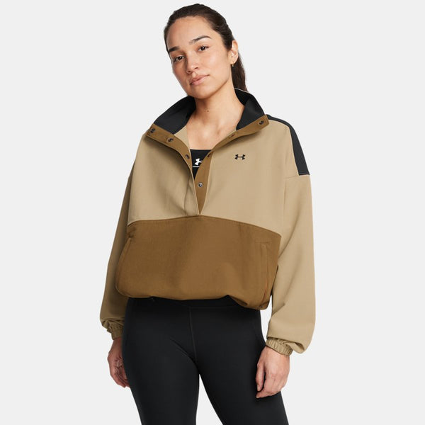 Under Armour ArmourSport Swoven Pullover Camel Coyote Black