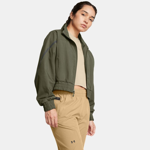 Under Armour Unstoppable Crop Jacket Marine OD Green Black