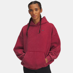 Under Armour Icon Heavyweight Fleece Oversized Hoodie Cardinal White