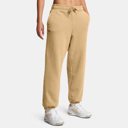 Under Armour Icon Heavyweight Fleece Oversized Pants Camel White