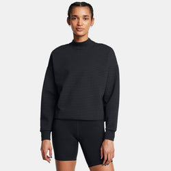 Under Armour Unstoppable Fleece Grid Mock Neck Black