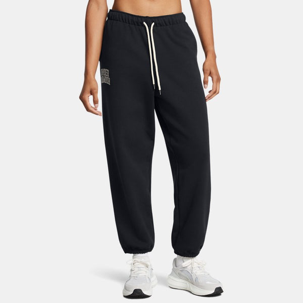 Under Armour Icon Heavyweight Terry Oversized Pants Black Summit White