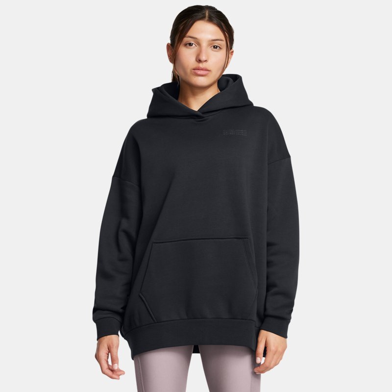 Under Armour Icon Fleece Ultra Oversized Hoodie Black