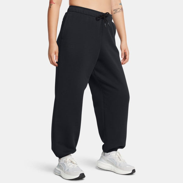 Under Armour Icon Fleece Oversized Wordmark Pants Black Black