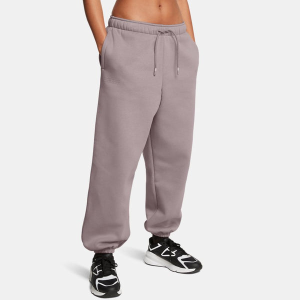 Under Armour Icon Fleece Oversized Wordmark Pants Tetra Gray