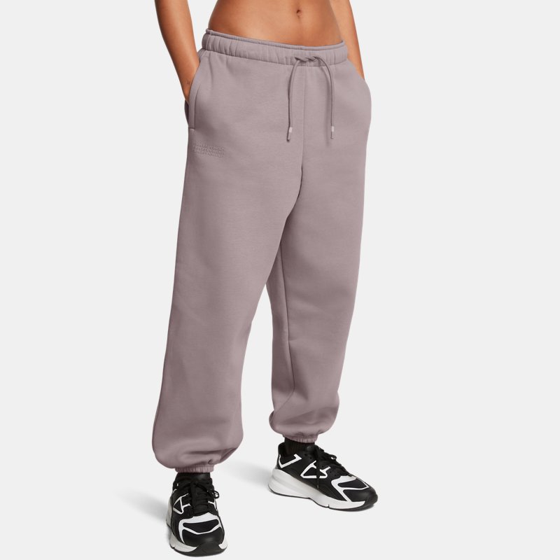 Under Armour Icon Fleece Oversized Wordmark Pants Tetra Gray Tetra Gray