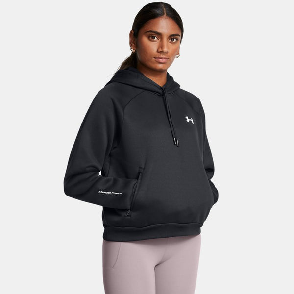 Armour Fleece® Pro Hoodie Black White