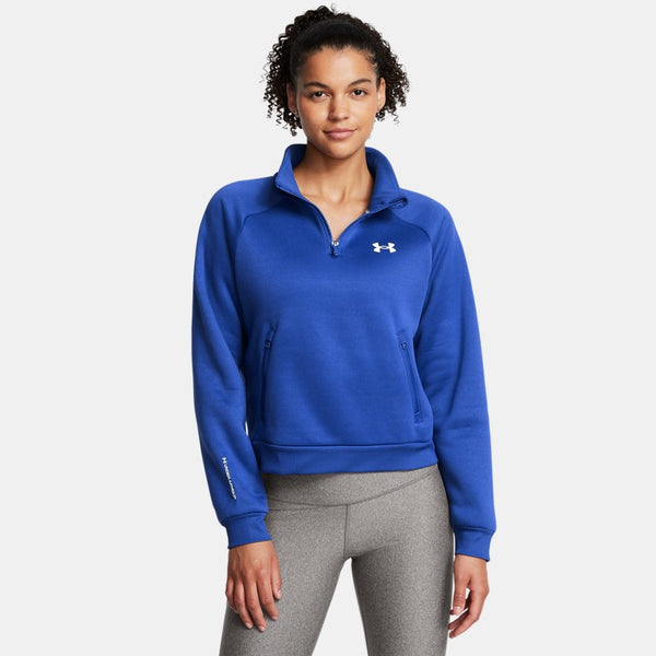 Armour Fleece® Pro ½ Zip Tech Blue White