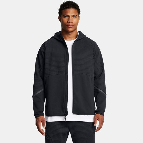 Under Armour Unstoppable Fleece Grid Full-Zip Black