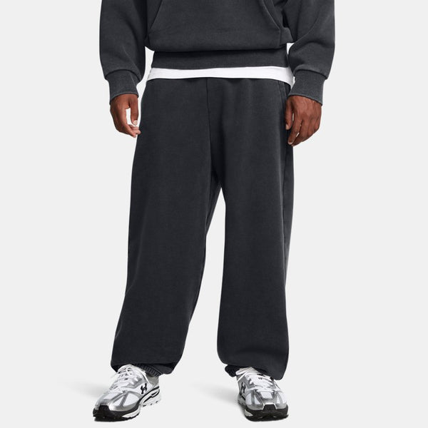 Under Armour Icon Heavyweight Fleece Wash Oversized Pants Black White