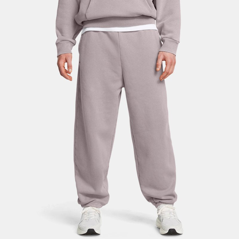 Under Armour Icon Heavyweight Fleece Wash Oversized Pants Tetra Gray White