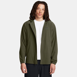 Under Armour Vibe Woven Windbreaker Marine OD Green Black