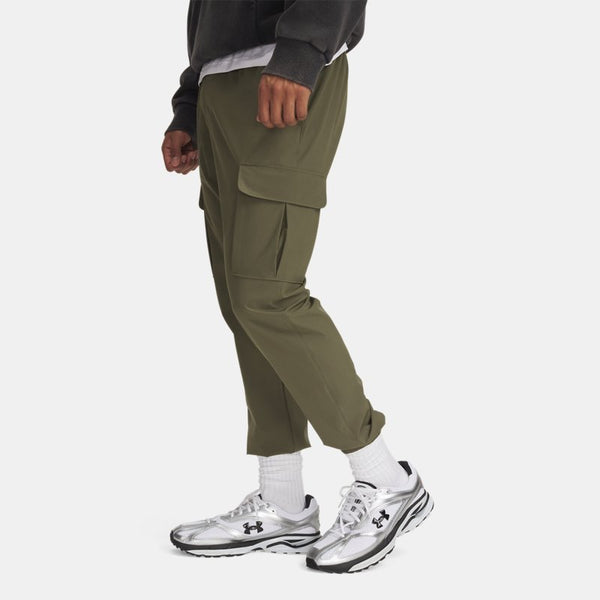 Under Armour Vibe Woven Cargo Pants Marine OD Green Black