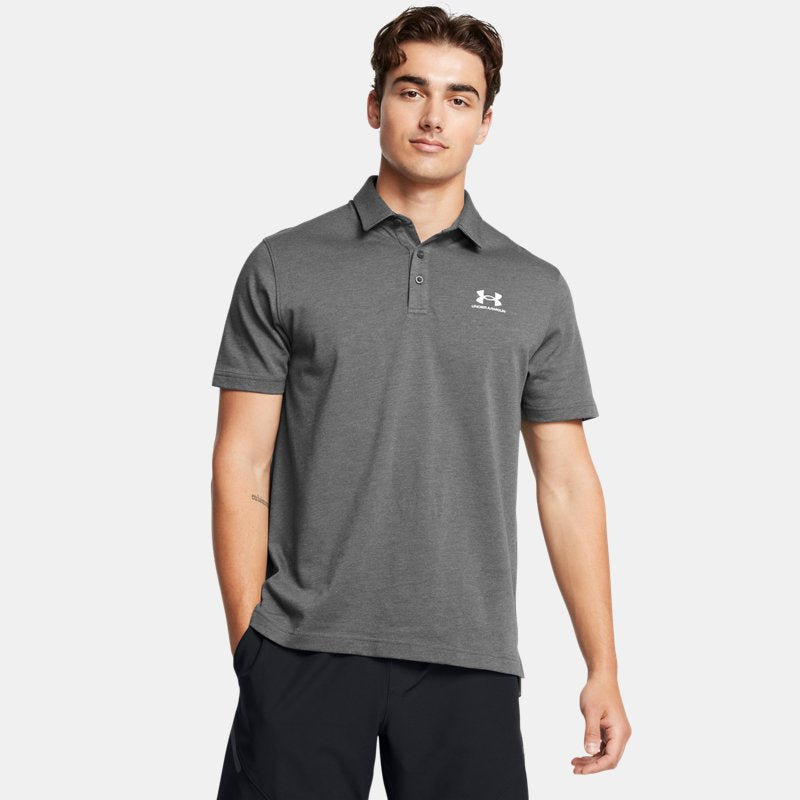 Under Armour Icon Polo Castlerock Light Heather White