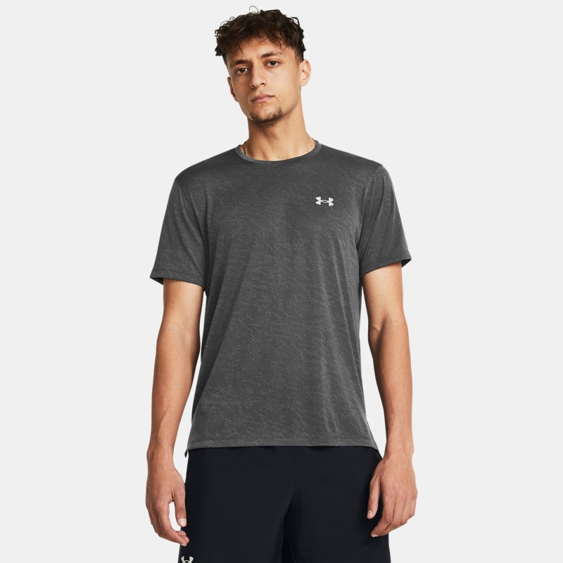 Under Armour Launch Camo Short Sleeve Castlerock Reflective