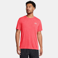 Under Armour Launch Camo Short Sleeve Racer Red Reflective