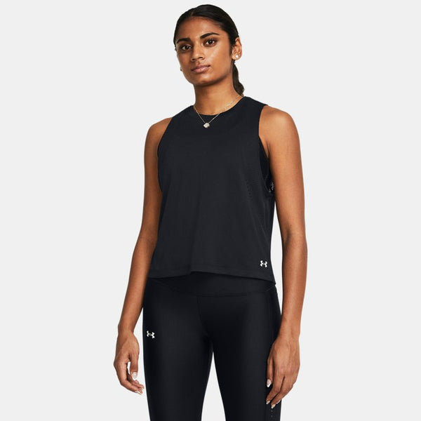 Under Armour Vanish Engineered Tank Black White