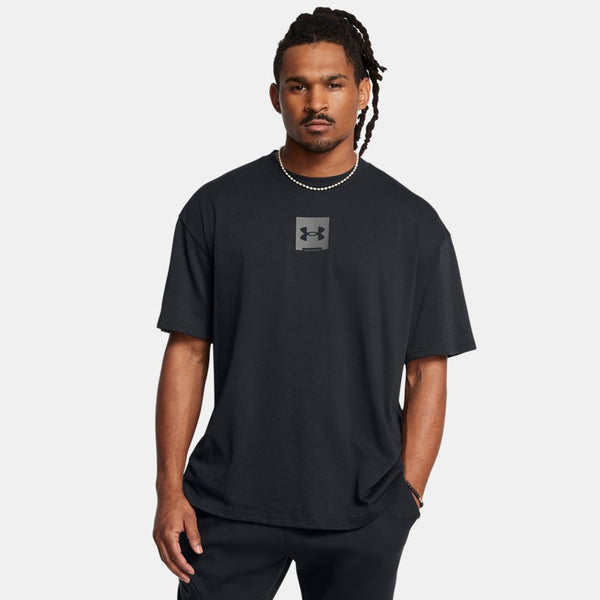 Under Armour Heavyweight Oversized SM Box Short Sleeve Black Castlerock