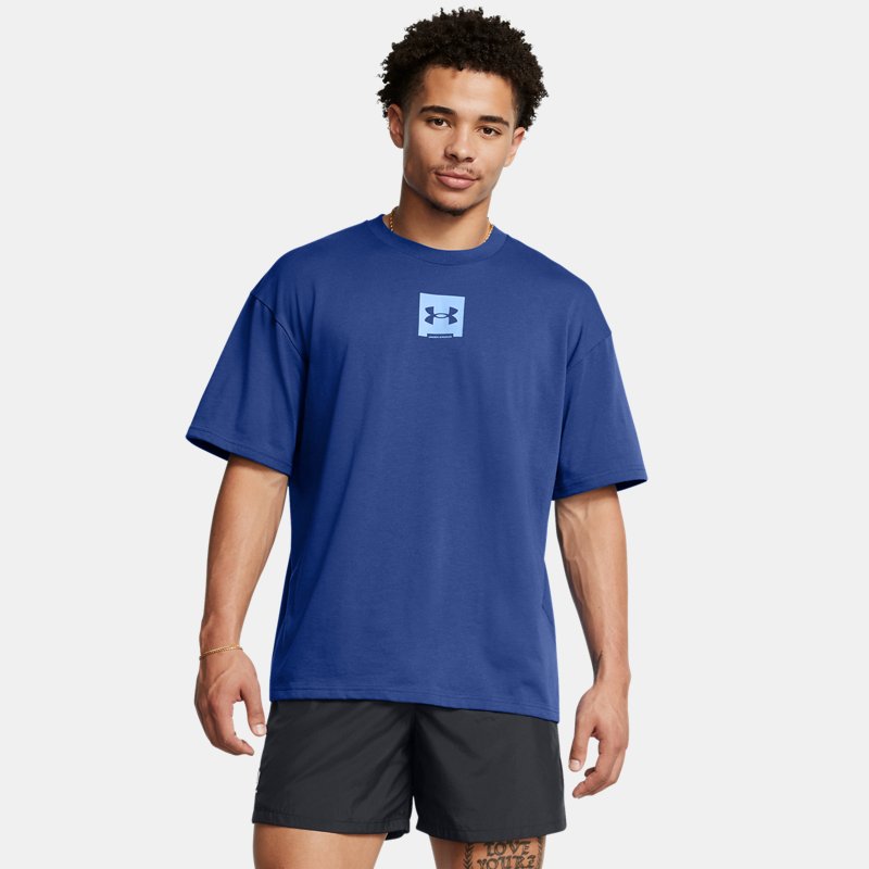 Under Armour Heavyweight Oversized SM Box Short Sleeve Tech Blue Horizon Blue