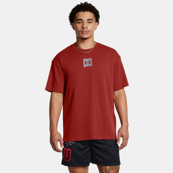 Under Armour Heavyweight Oversized SM Box Short Sleeve Earthen Orange Castlerock