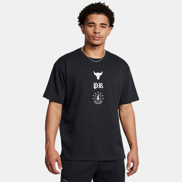 Under Armour Project Rock Terry Top Black White