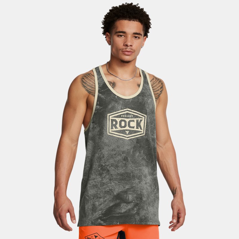 Project Rock Tools Of The Trade Racer Tank Clay Green Silt