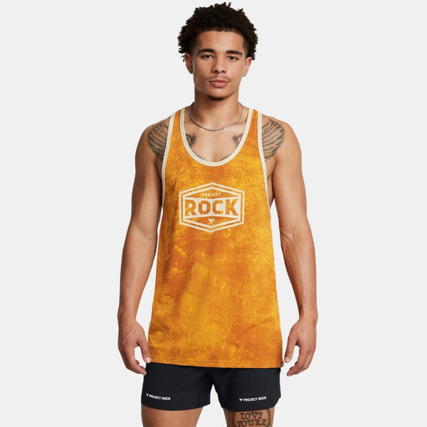 Project Rock Tools Of The Trade Racer Tank Golden Yellow Silt