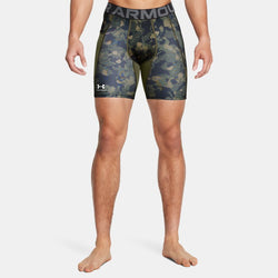 HeatGear® Printed Compression Shorts Marine OD Green White