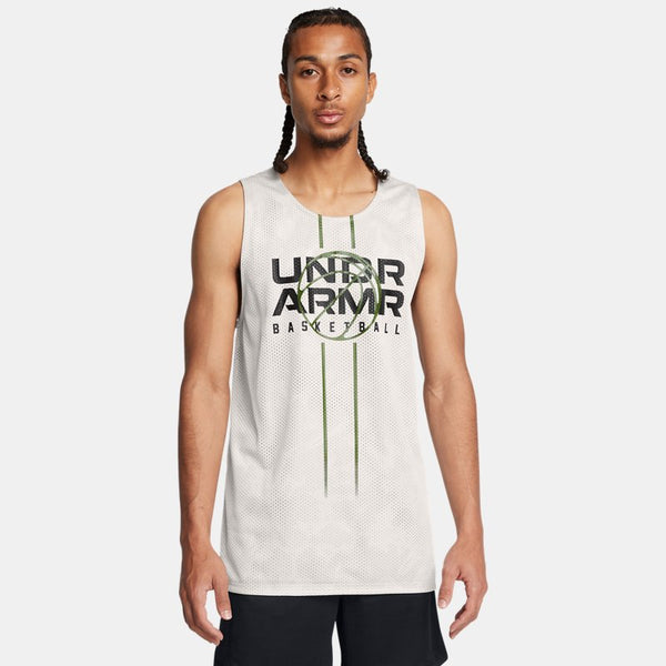 Under Armour Zone Reversible Jersey White Clay Black