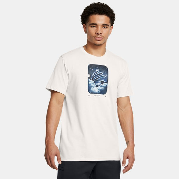 Under Armour Curry Trend Heavyweight T-Shirt White Clay Black