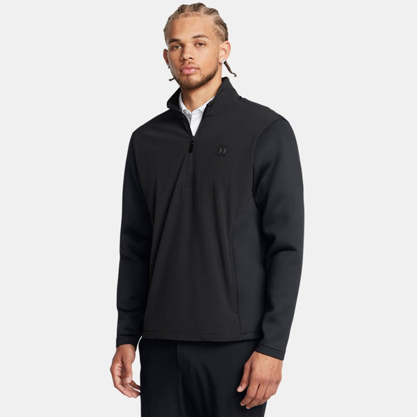 Under Armour Drive Pro Storm Hybrid ½ Zip Anthracite Black Metallic Silver