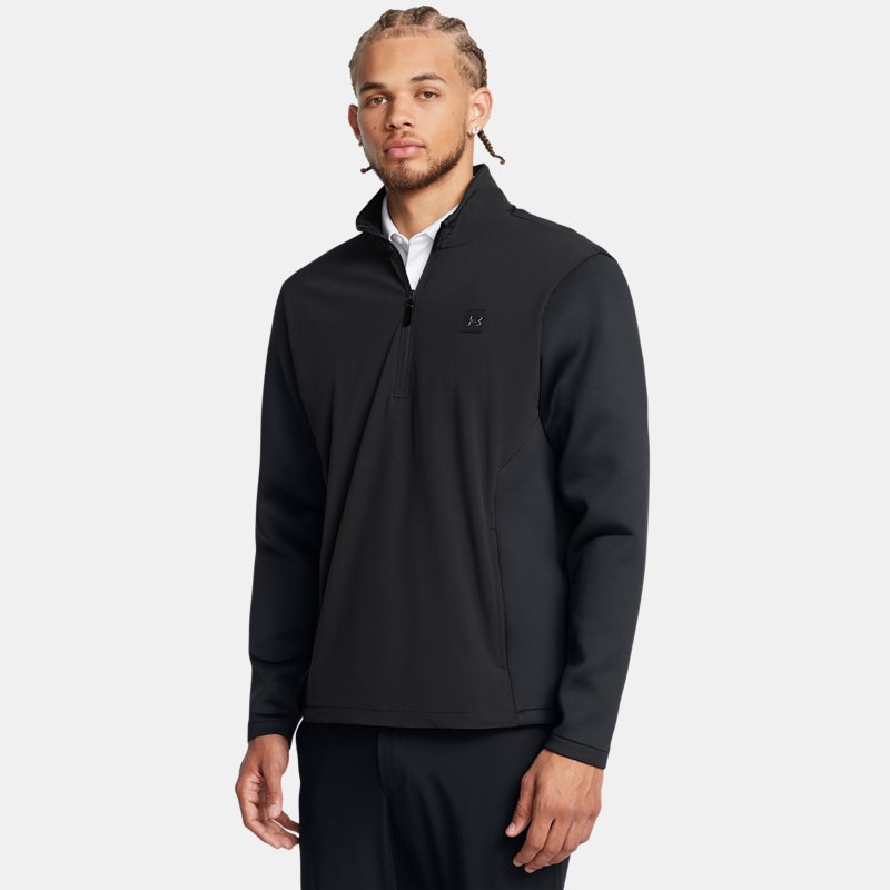 Under Armour Drive Pro Storm Hybrid ½ Zip Anthracite Black Metallic Silver