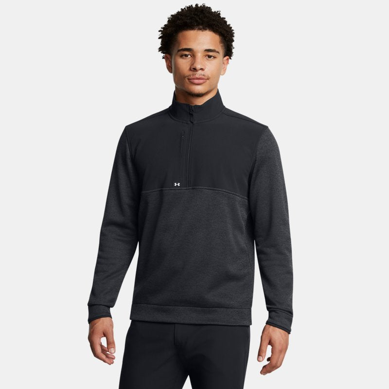 Under Armour Drive Storm SweaterFleece ½ Zip Black Anthracite White