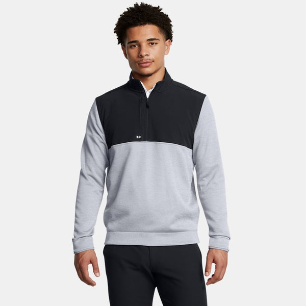 Under Armour Drive Storm SweaterFleece ½ Zip Steel Mod Gray White