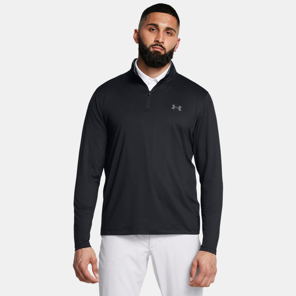 Under Armour Match Play ¼ Zip Black Pitch Gray