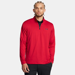 Under Armour Match Play ¼ Zip Red Black