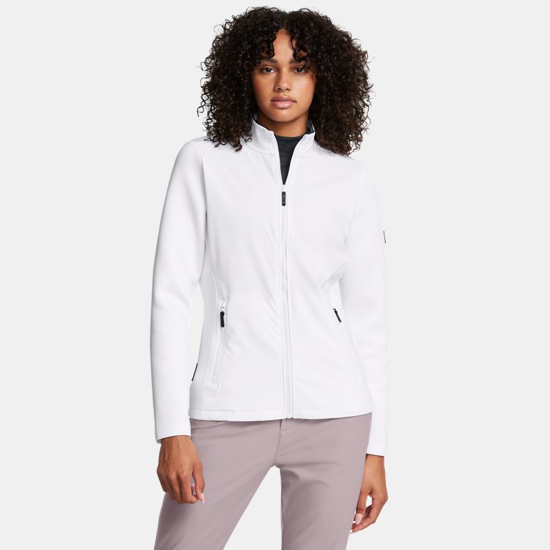 Under Armour Drive Pro Hybrid Full-Zip Jacket White Metallic Silver