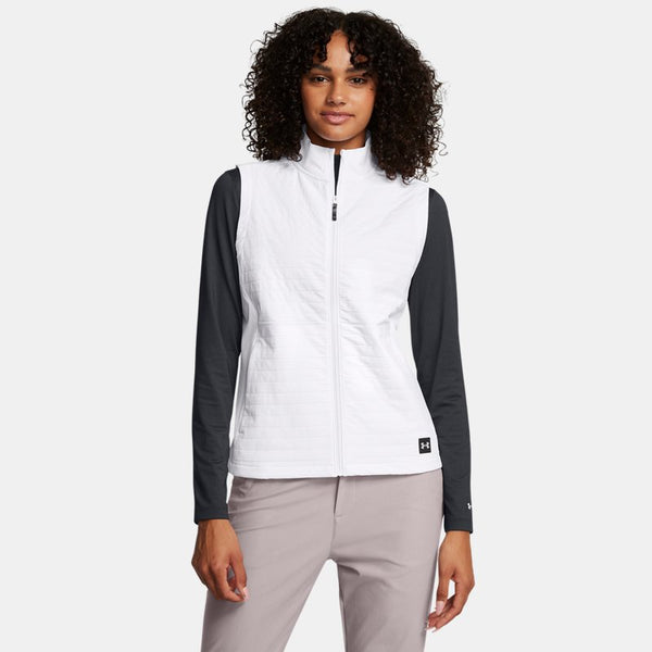 Under Armour Drive Pro Storm Lightweight Insulated Vest White Metallic Silver