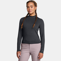 Under Armour Drive Mock Long Sleeve Black Anthracite Castlerock