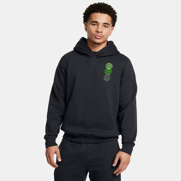 Under Armour Curry Splash Graphic Hoodie Black Hyper Green