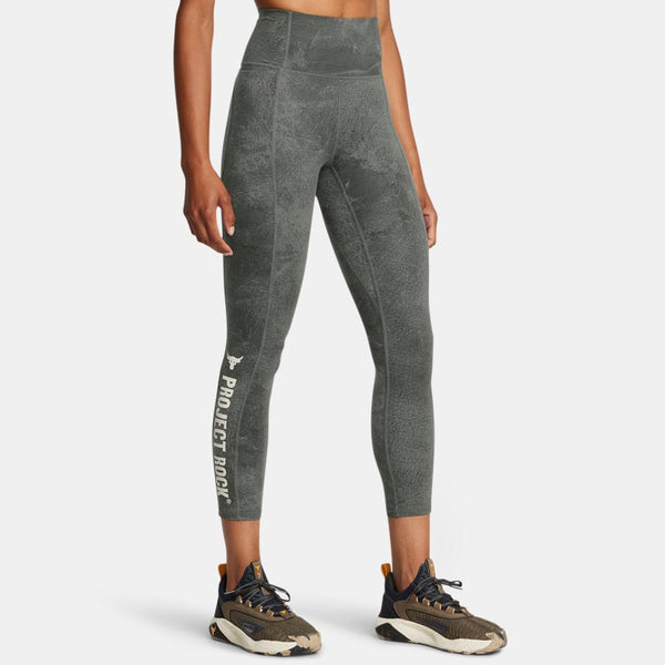 Project Rock Lets Go Printed Ankle Leggings Clay Green Silt