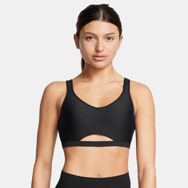 Under Armour Infinity Low Mesh Sports Bra Black Black L A-C