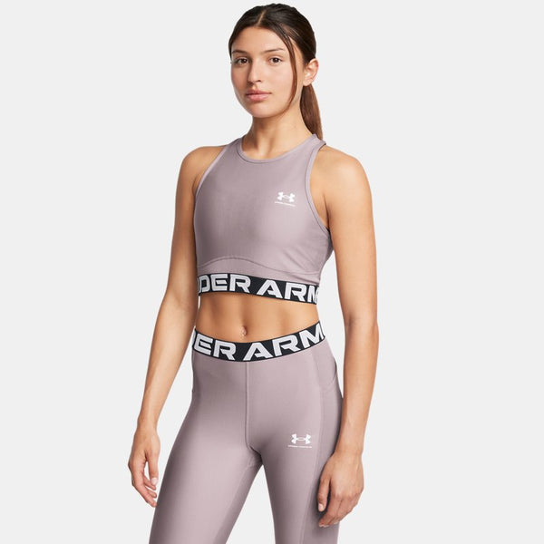 HeatGear® Rib Tank Tetra Gray White