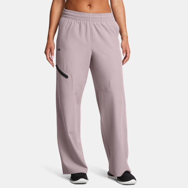 Under Armour Unstoppable Woven Wide Leg Pants Tetra Gray Black